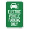 Signmission Electric Vehicle Parking Only With Graphic Heavy-Gauge Alum. Sign, 12" x 18", A-1218-24116 A-1218-24116 - alternate 1